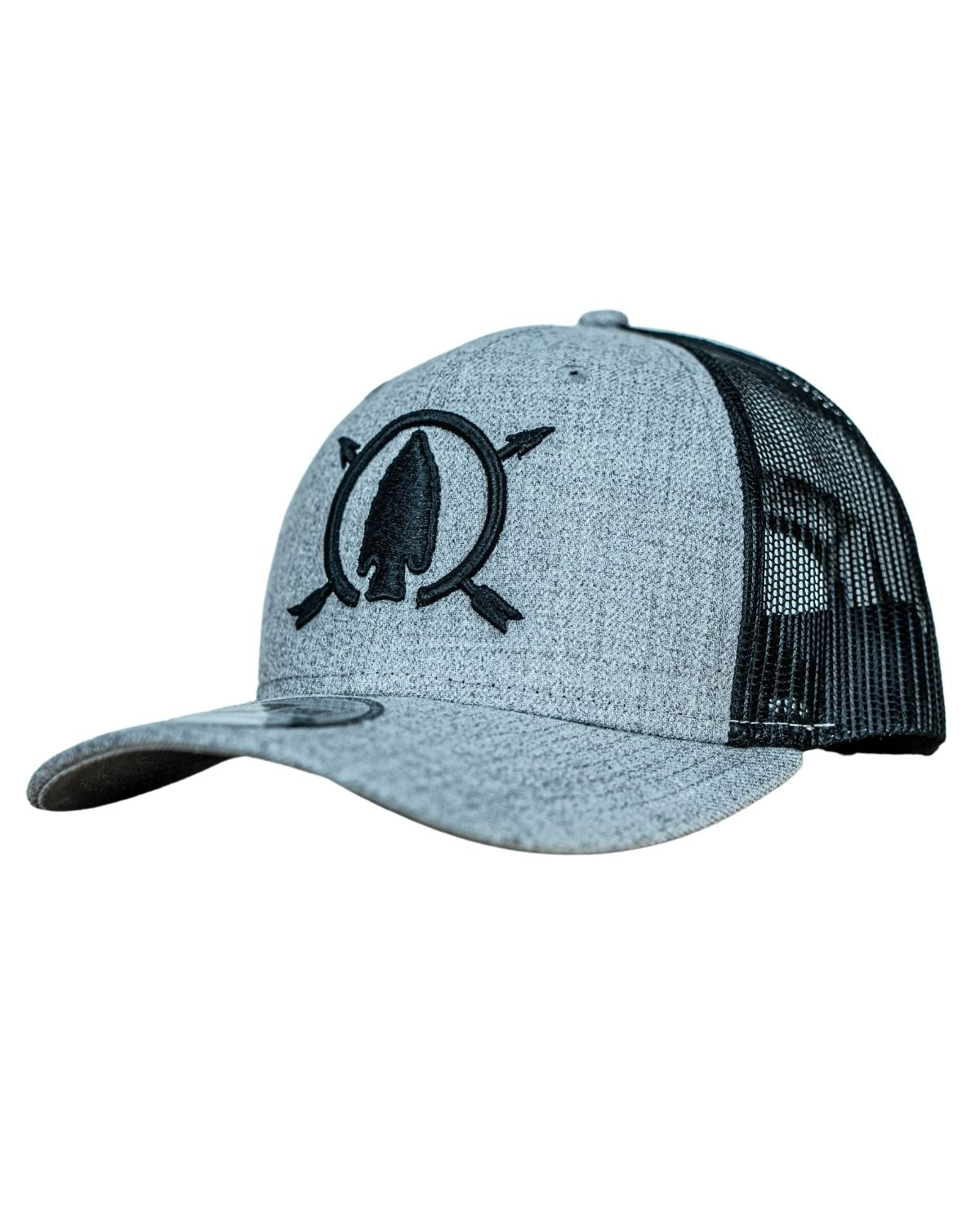 Grey & Black Snapback Hat